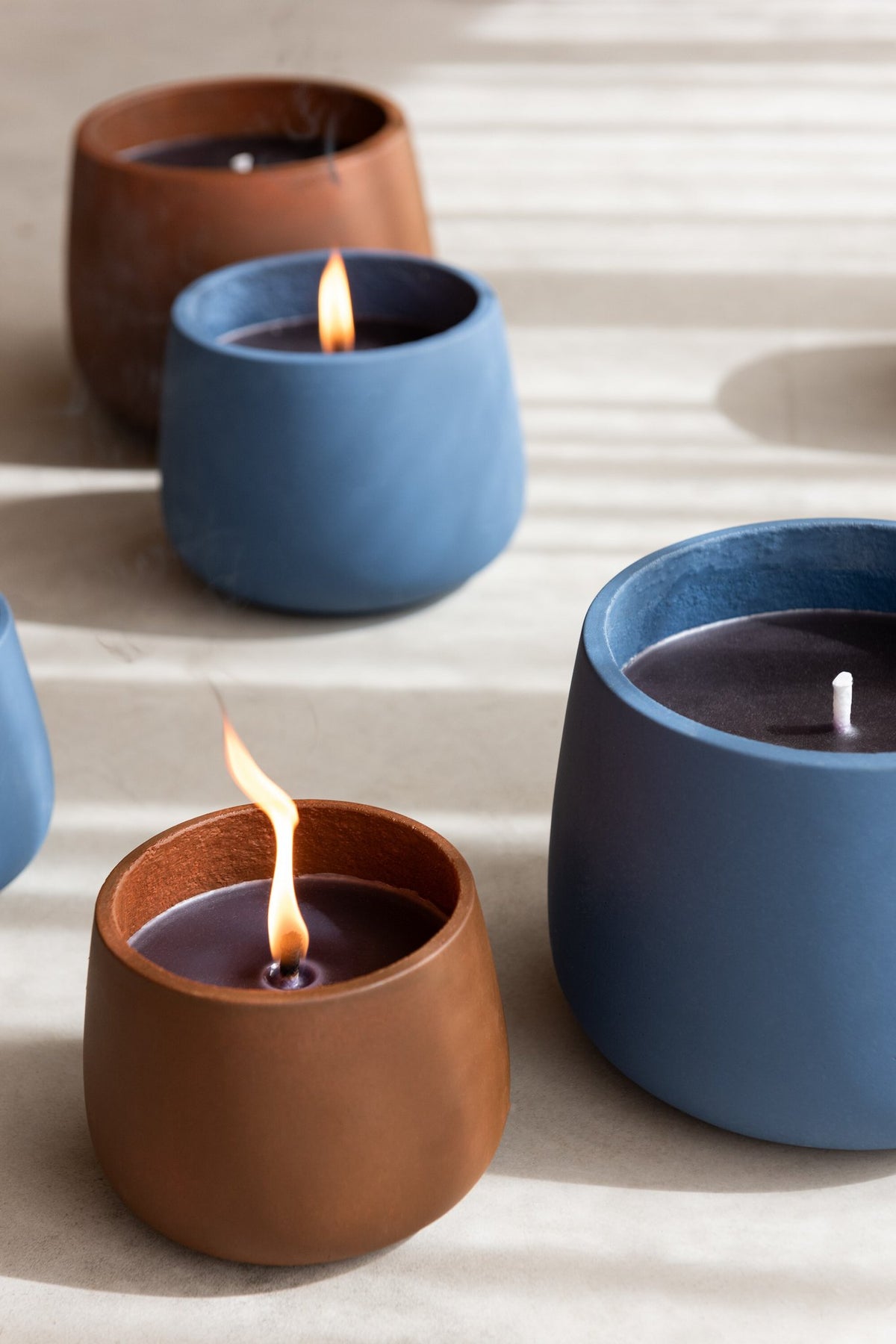 J-Line Buitenkaars Cyra Cement Blauw Large 45U