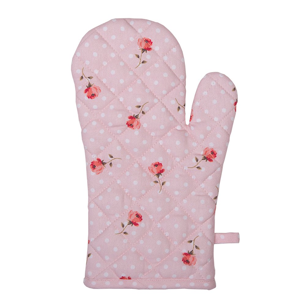 Ovenwant 18x30 cm Roze Paars Katoen Rozen Ovenhandschoen