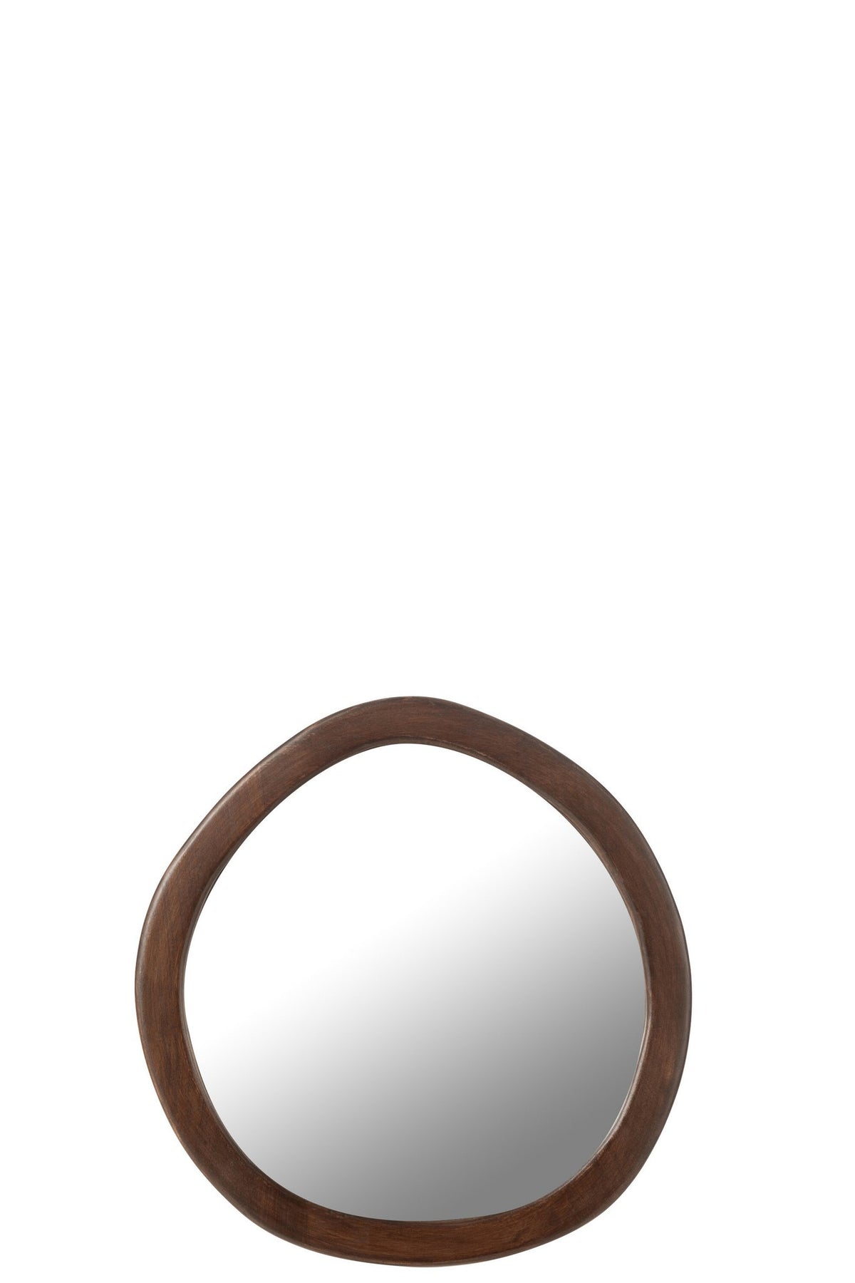 J -Line Spiegel Whisp - Houtglas- Bruin - Small - Ø 40 cm