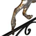 Uithangbord Paard 66x3x67 cm Grijs Metaal