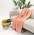 Dutch Decor Pablo - Plaid 150x200 cm - Muted Clay - roze - 100% polyester