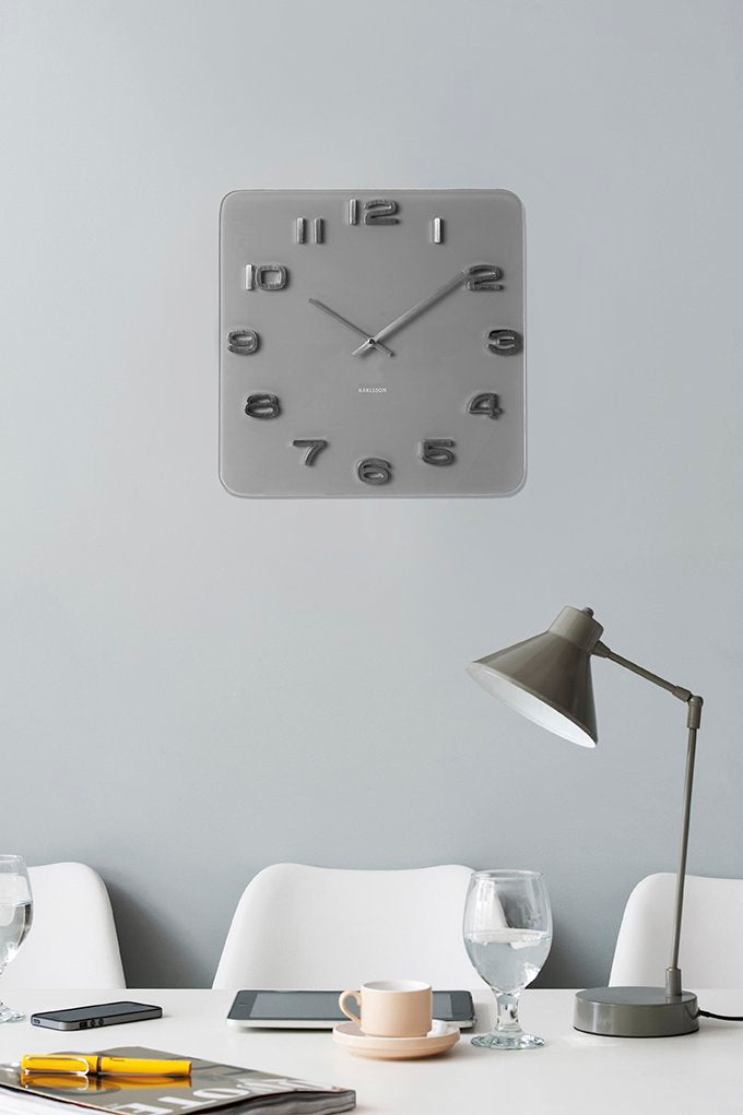 Wandklok Vintage Vierkant