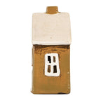 Waxinelichthouder Huis 12x8x18 cm Bruin Keramiek