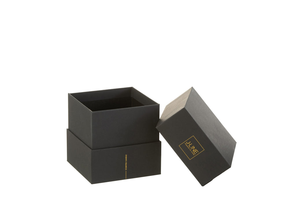 J-Line geurkaars Noa - Herbal Serenity - glas - groen - small - 35U