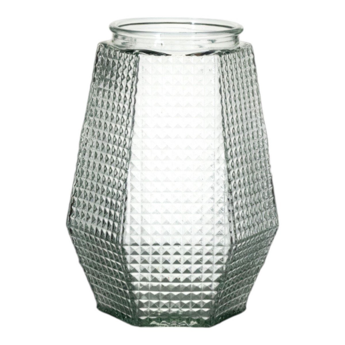 Vase Hexa Clear H23 D14,5