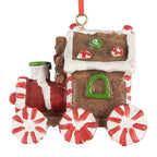 Kersthanger Trein 9x5x9 cm Bruin Kunststof