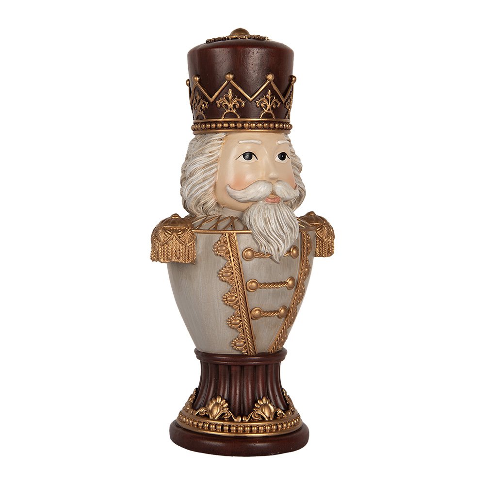 Kerstdecoratie Beeld Notenkraker 16x10x30 cm Bruin Kunststof