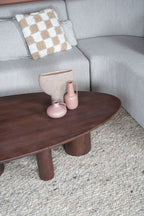 Salontafel Amir 140 x 80 cm - Espresso Mangohout