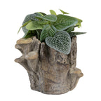 Bloempot 19x17x16 cm Bruin Steen
