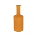 Vase caro lijnen nekmatte mango 20,5 cm