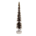 Kerstdecoratie Beeld Kerstboom Ø 6x30 cm Bruin Hout