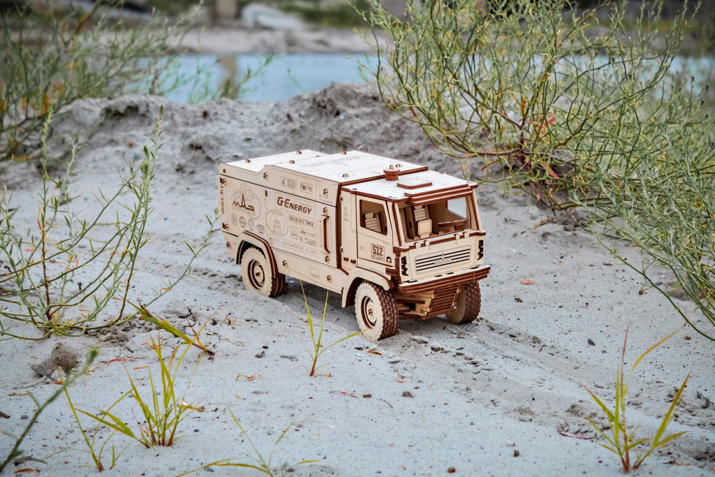 Eco Wood Art (EWA) 3D Mechanische Puzzel, Truck MAZ-5309RR, 686, 35,2x13,1x16,7cm