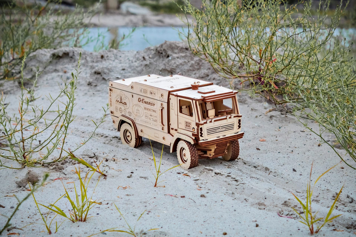 Eco Wood Art (EWA) 3D Mechanische Puzzel, Truck MAZ-5309RR, 686, 35,2x13,1x16,7cm