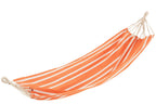 J-Line Hangmat Strepen Katoen/Polyester Oranje/Wit