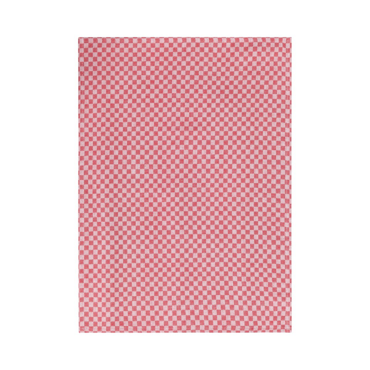 Dutch Check theedoek rood 50x70cm (set van 3)
