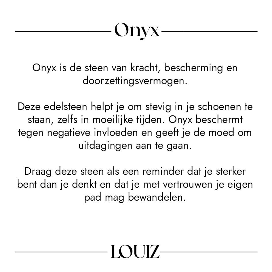 Louiz Oorbellen met Black Onyx