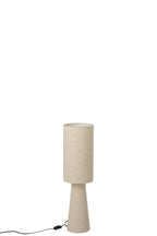 J-Line lamp op voet - textiel - beige - small