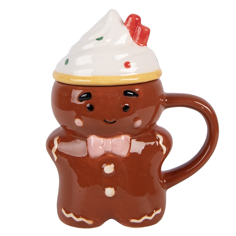 Mok Gingerbread man 250 ml Bruin Keramiek