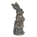 Beeld Konijn 11 cm Bruin Kunststof