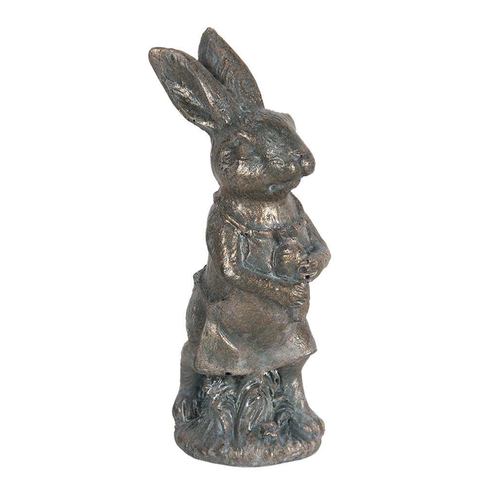 Beeld Konijn 11 cm Bruin Kunststof