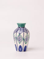Handgeschilderde keramische vaas - Set van 3, 10 cm hoog