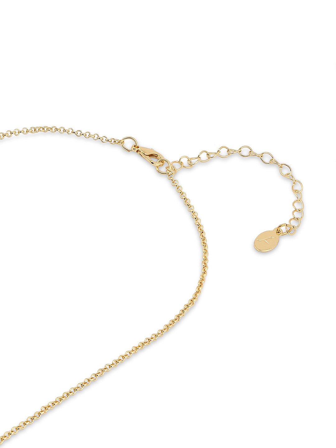 Kristallen getextureerde cirkelketting – lange ketting – legering met kristallen – 62 cm