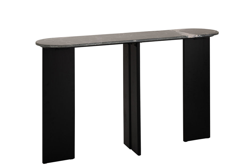 J-Line console Mathilder Marmer - steen - zwart