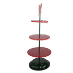 Etagère 3 laags Ø 31x80 cm Rood Metaal