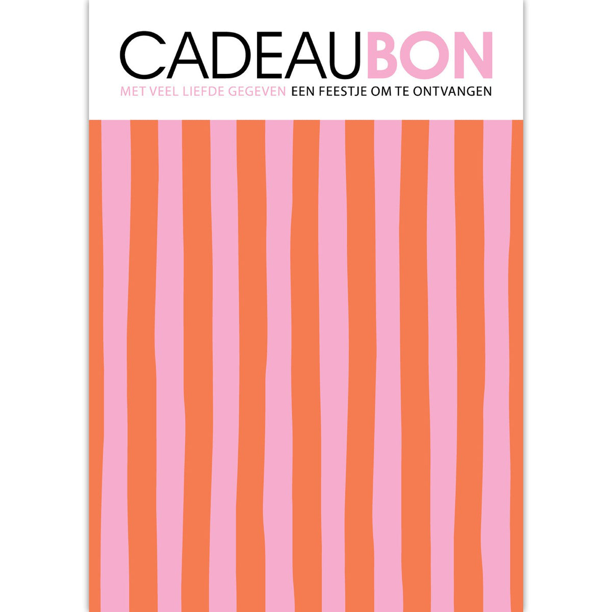 Cadeaubonnen Lazy Stripes – 25 stuks