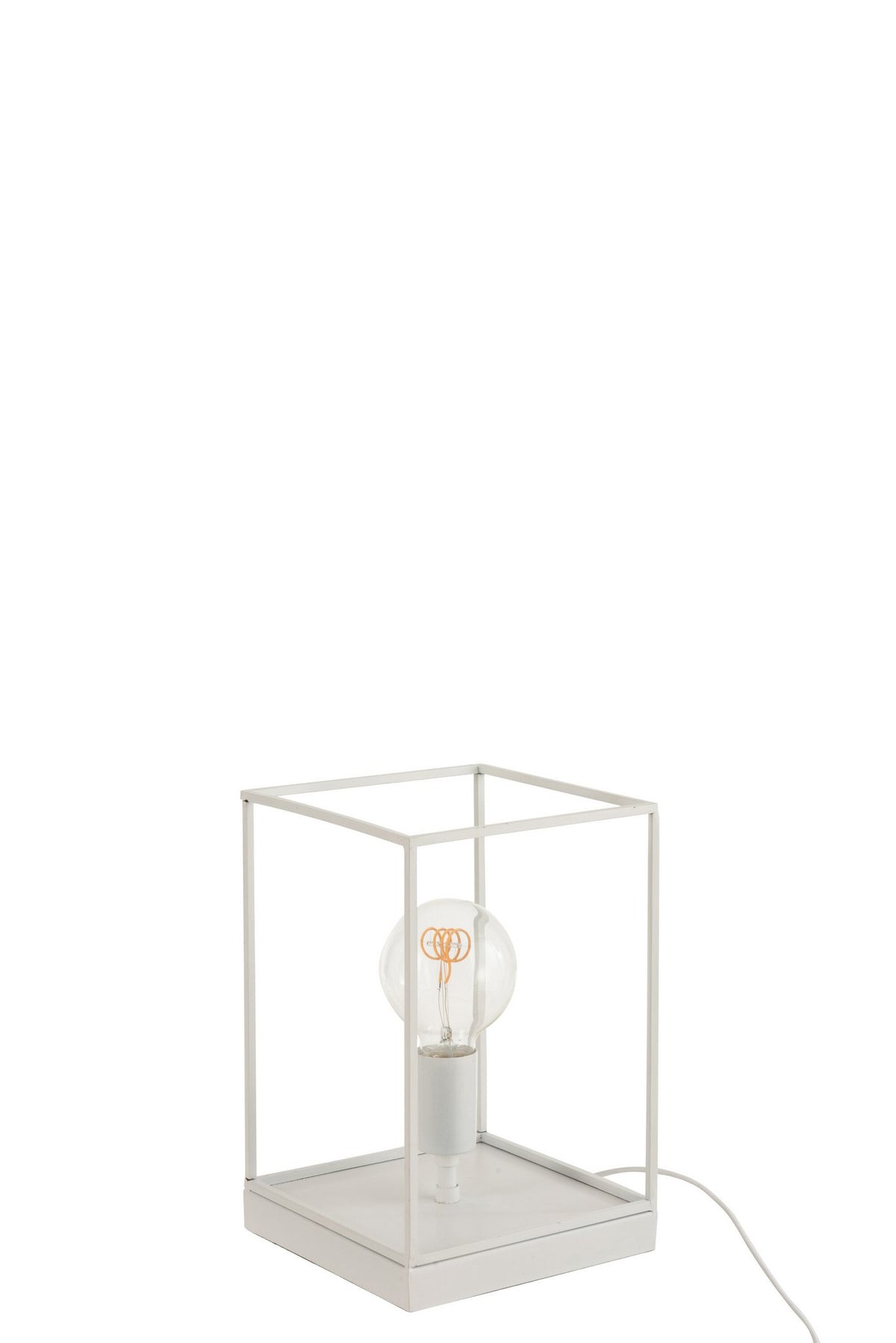 J-Line lamp 1 Rechthoekig Frame - metaal - wit - small