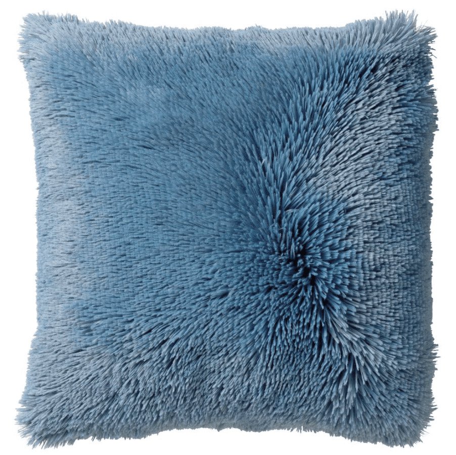 Dutch Decor Fluffy - Kussen 60x60 cm - Groot formaat - Provinciaal Blauw - Blauw