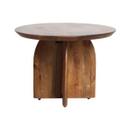 Bullnose bijzettafel mangohout Ø55 cm