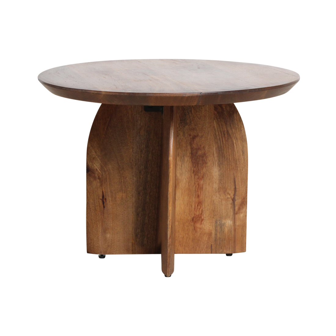 Bullnose bijzettafel mangohout Ø55 cm