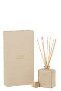 J-Line geurolie + stokjes - Suit & Tie - leder - beige - 100ml