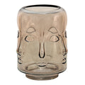 Vaas Ø 14x18 cm Bruin Glas Bloempot Binnen