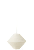J-Line hanglamp Ufo Raffia - wit - groot