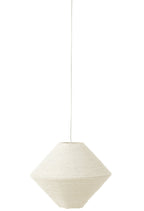 J-Line hanglamp Ufo Raffia - wit - groot