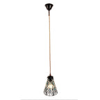 Hanglamp Tiffany Ø 15x115 cm transparant Glas Hanglamp Eettafel