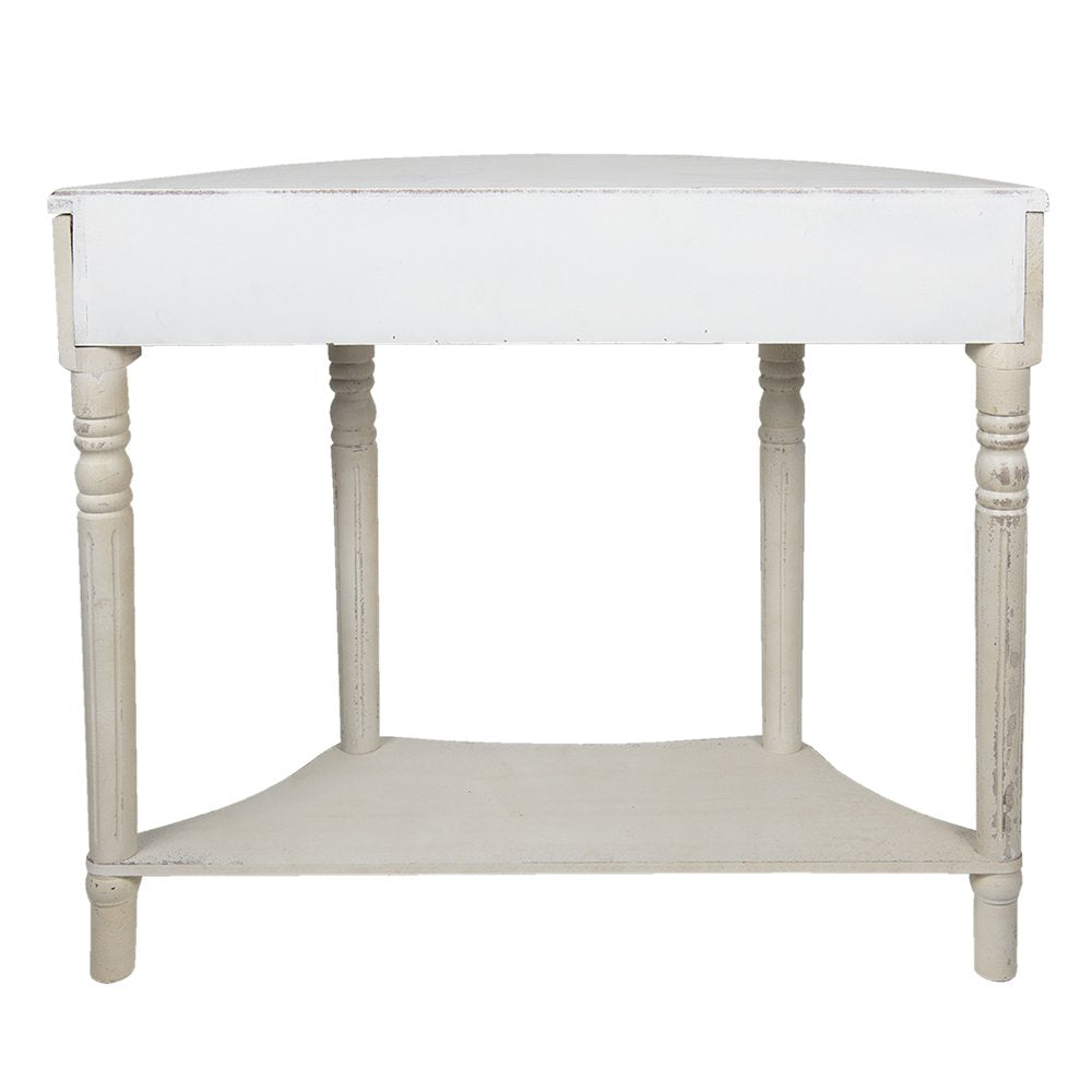 Sidetable 100x40x84 cm Wit Hout Wandtafel