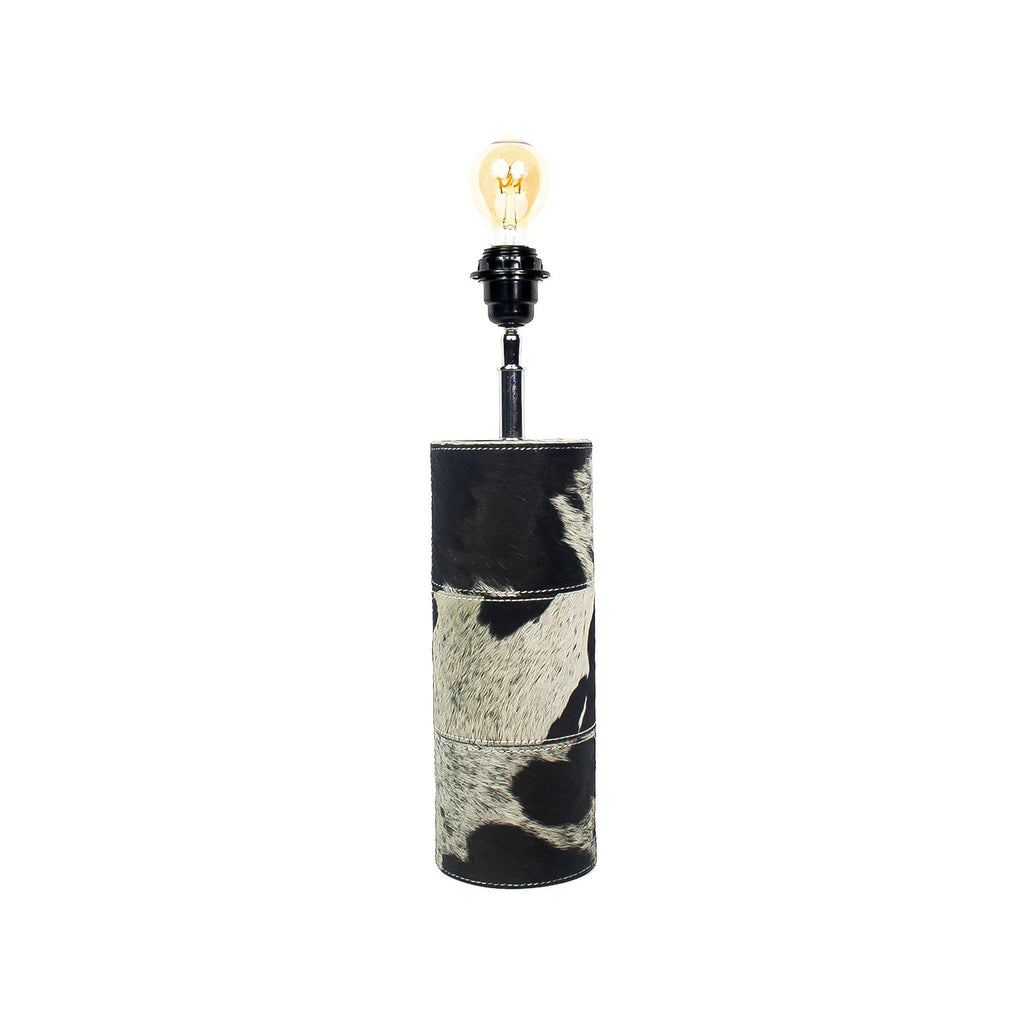 Lampvoet rond koe zwart 45cm*