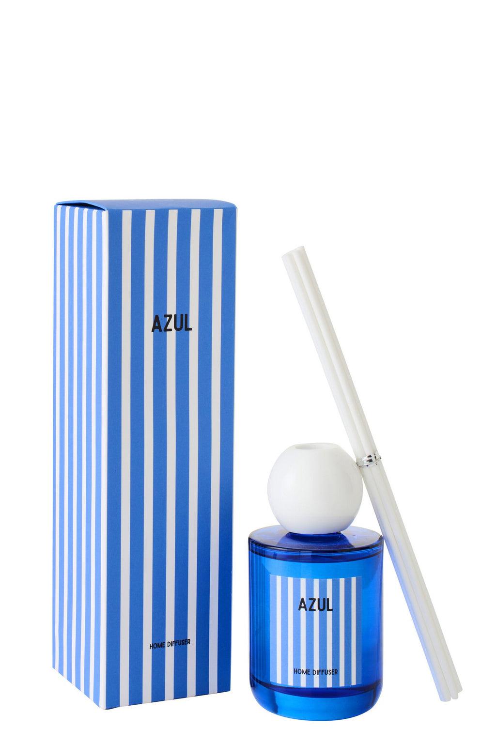 J-Line geurstokjes Azul Oplosmiddel - Salt & Waves - glas - blauw - L