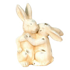 Beeld Konijn 20x10x25 cm Beige Keramiek