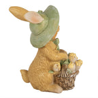 Beeld Konijn 11 cm Bruin Groen Polyresin