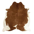 Vloerkleed koe bruin/wit 250cm