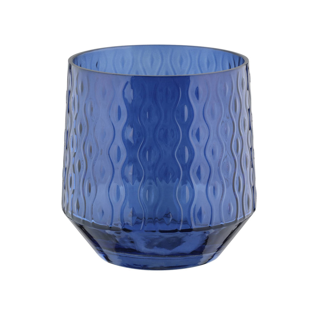 Windlicht Bezamby Blauw 14x14cm