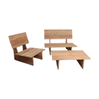 Thar teakhouten lounge stoel outdoor