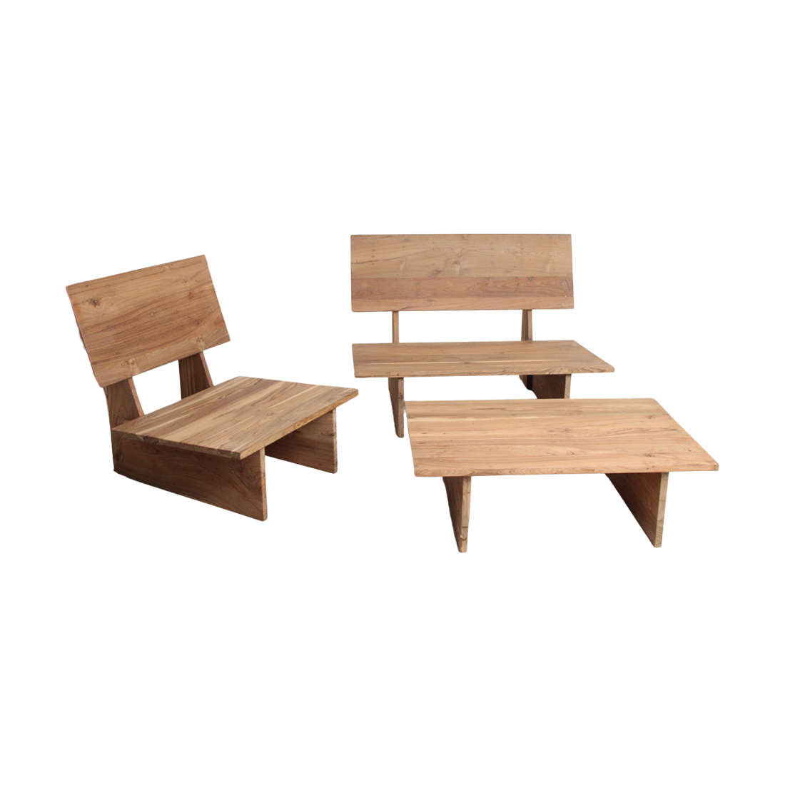 Thar teakhouten lounge stoel outdoor