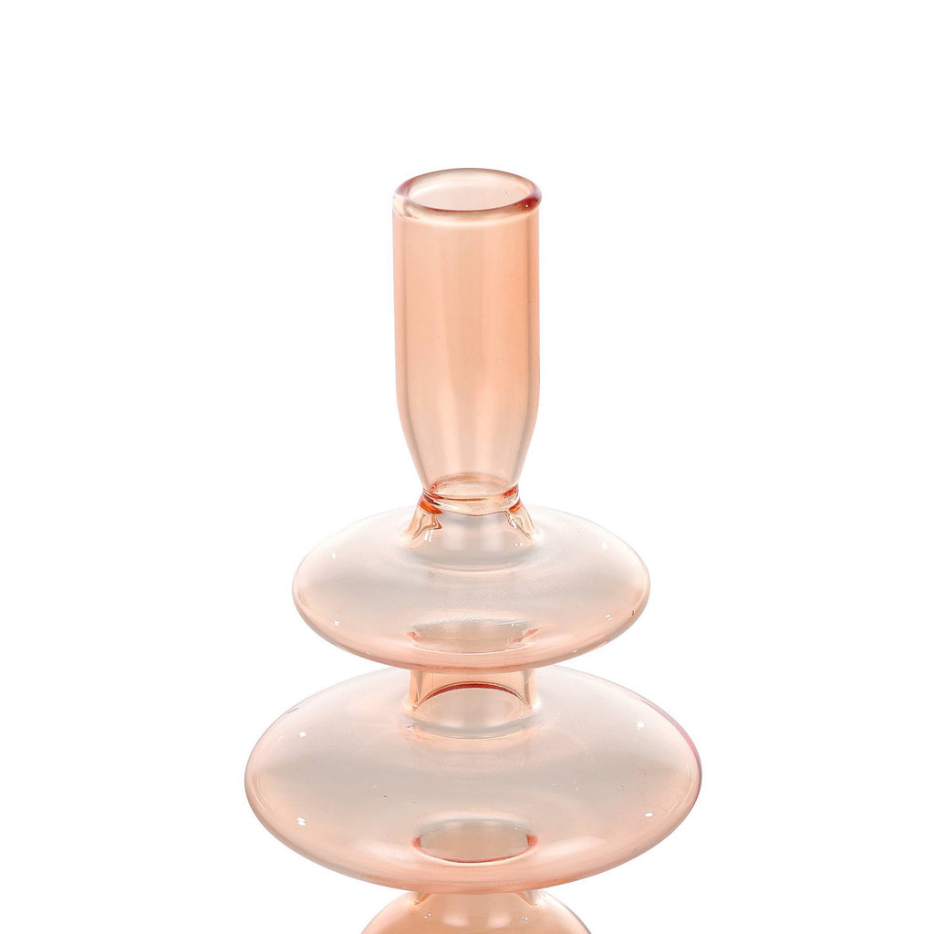 Candlestick Molume Roze 9x19,5 cm