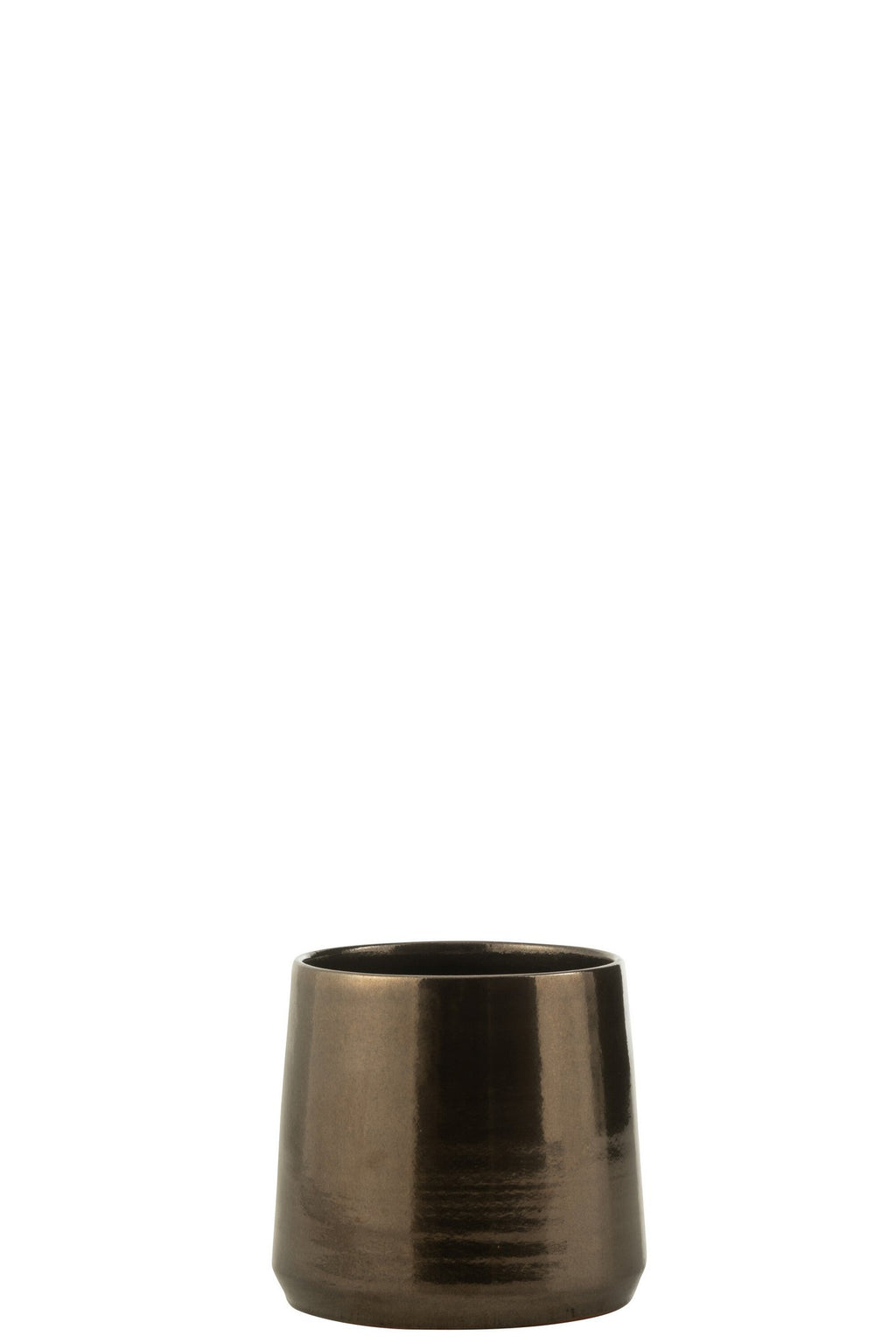 J-Line bloempot Rond - keramiek - goud - medium - Ø 24 cm