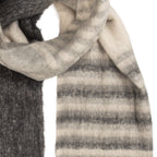 Wintersjaal Dames 50x180 cm Grijs Textiel